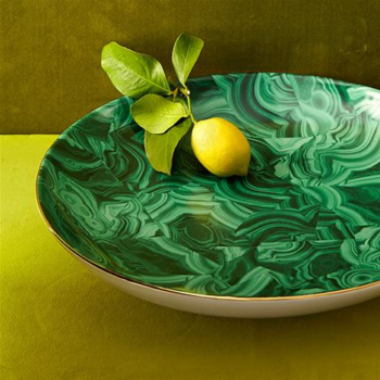 L'Objet Malachite Round Platter 18" - Image 2
