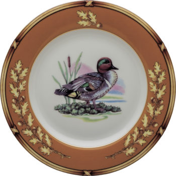 Julie Wear Designs American Wildlife Salad Green Wing Teal 8"