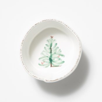 Vietri Lastra Holiday Condiment Bowl 4"D