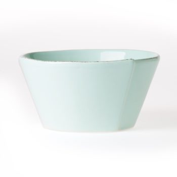 Vietri Lastra Aqua Stacking Cereal Bowl 6"D, 3"H