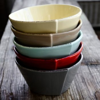 Vietri Lastra Gray Stacking Cereal Bowl 6"D, 3"H - Image 2