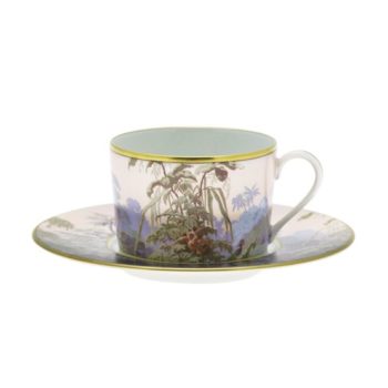 Haviland Le Bresil Cappuccino Cup & Saucer 11 1/4 oz