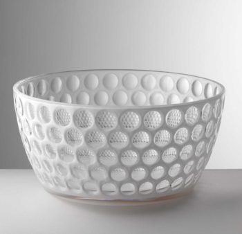 Mario Luca Giusti Lente White Salad Bowl 10"D x 6"H