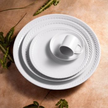 L'Objet Corde White Charger Plate 12.5"D - Image 2