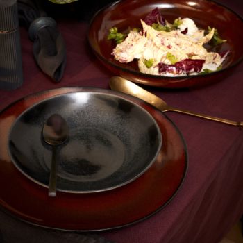 L'Objet Terra Iron Soup Plate 9.25"D - Image 2