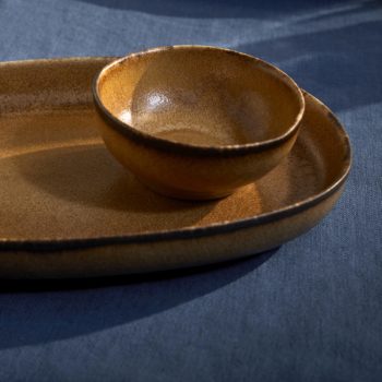 L'Objet Terra Leather Sauce Bowl 3.5 D in - 4oz - Image 2