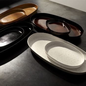 L'Objet Terra Stone Oval Platter Small 9 L x 6 W x 1.25 H in - Image 2