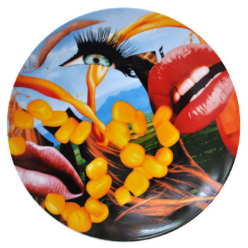 Bernardaud Lips Coupe Service Plate 12.5" by Jeff Koons