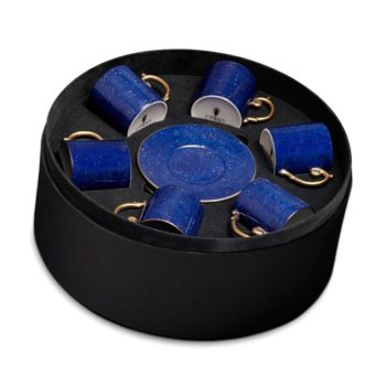 L'Objet Lapis Espresso Cup Saucer Gift Box/6, 4 oz
