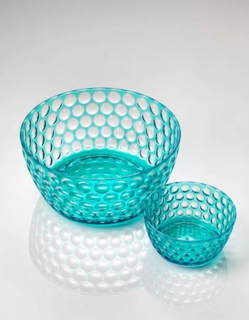 Mario Luca Giusti Lente Turquoise Salad Bowl 10"D x 5"H