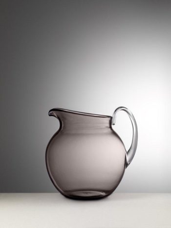 Mario Luca Giusti Palla Transparente Grey Pitcher 8.25"H