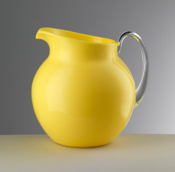 Mario Luca Giusti Palla Glazed Yellow Pitcher 8.25"H
