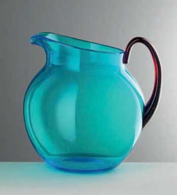 Mario Luca Giusti Pallina Turquoise Pitcher 7.25"