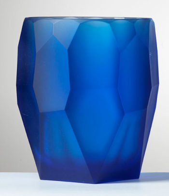 Mario Luca Giusti Antarctica Frost Blue Ice Bucket 8"D x 8.5"H