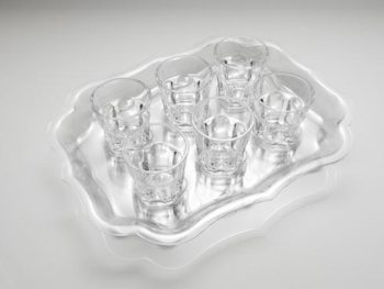 Mario Luca Giusti Six Trays Clear 20"L x 16"W