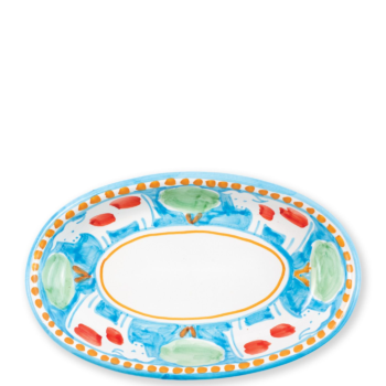 Vietri Campagna Mucca Small Oval Tray 10"L x 6.5"W
