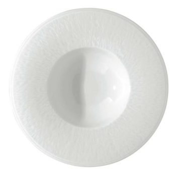 Raynaud Mineral White Rim Soup Plate 9.0"