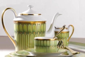 Deshoulieres Arcades Green Footed Soup Tureen