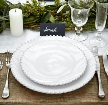 Costa Nova Pearl White Dinner Plate 11.25"D - Image 2