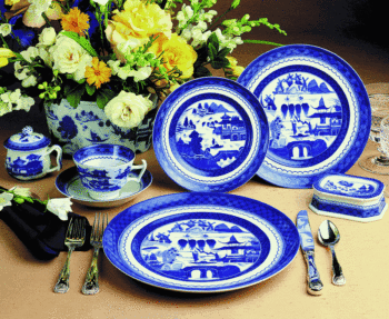 Mottahedeh Blue Canton 5-Piece Place Setting