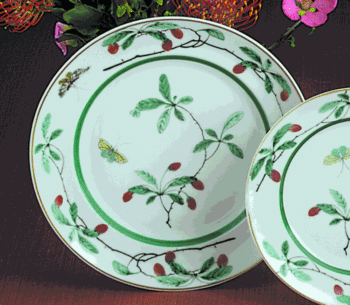Mottahedeh Famille Verte Dessert Plate 8.5"D