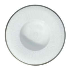 Raynaud Mineral Platinum Rim Soup Plate 8.75"D