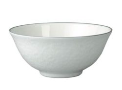 Raynaud Mineral Platinum Chinese Bowl White Inside 4.7"
