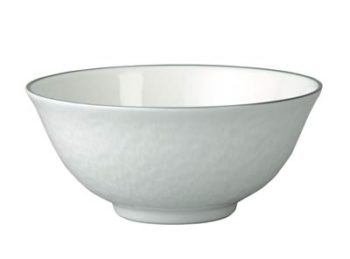 Raynaud Mineral Platinum Chinese Bowl White Inside 4.7"