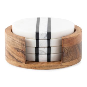 Juliska Stonewood Stripe Coaster - Set of 4