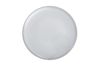 Milestone By Mottahedeh Leaf White Silk Dessert Plate 9.5"D