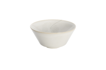 Milestone By Mottahedeh Leaf White Silk Cereal Bowl 6.25"D