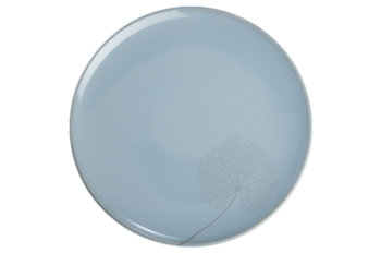 Milestone By Mottahedeh Leaf Blue Haze Dinner Plate 10.5"D