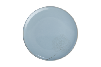 Milestone By Mottahedeh Leaf Blue Haze Dessert Plate 9.5"D