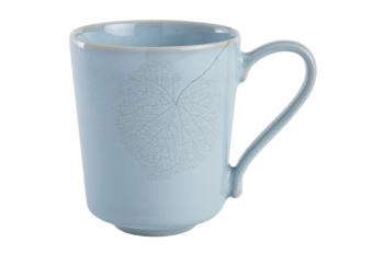 Milestone By Mottahedeh Leaf Blue Haze Mug 12 oz