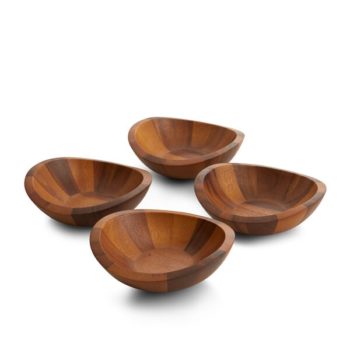 Nambe Braid Salad Bowls Set/4