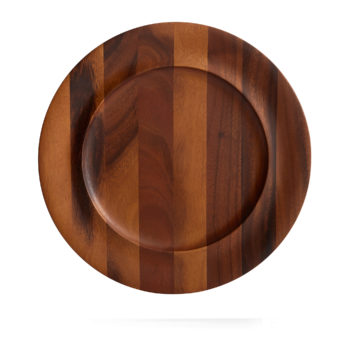 Nambe Skye Wood Charger 13" D