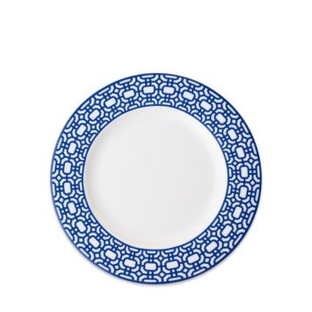 Caskata Newport Blue Garden Gate Salad Plate 8"D