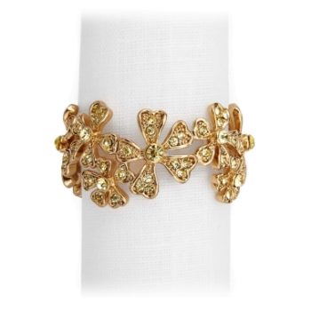 L'Objet Napkin Jewels Garland Gold Set of 4