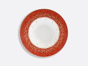 Bernardaud Noel Rim Soup Plate 9"D