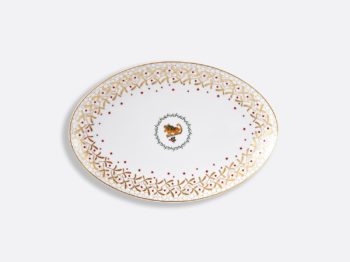 Bernardaud Noel Oval Platter 13"L