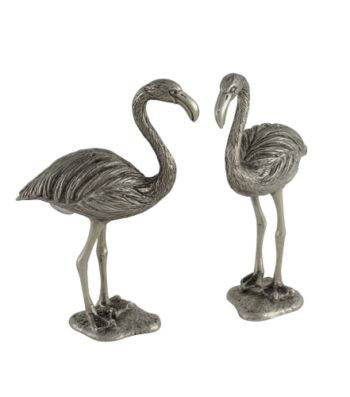 Vagabond House Flamingo Salt & Pepper Shaker Set 1.5"W x 3.5"L x 5"T
