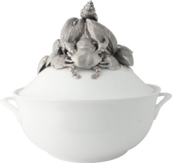 Vagabond House Marine Life Stoneware Soup Tureen 11.25"W x 9"H