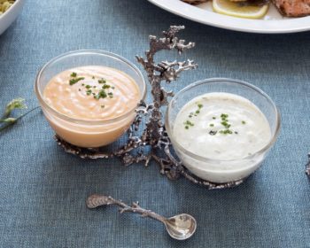 Vagabond House Coral Condiment 2 Bowl Set