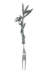 Vagabond House Olive Grove Pewter Hors d'oeuvre Fork 6.5"L
