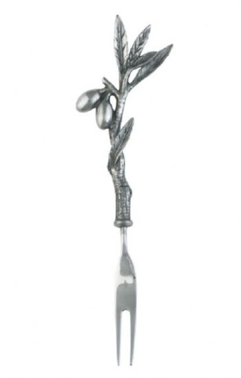 Vagabond House Olive Grove Pewter Hors d'oeuvre Fork 6.5"L