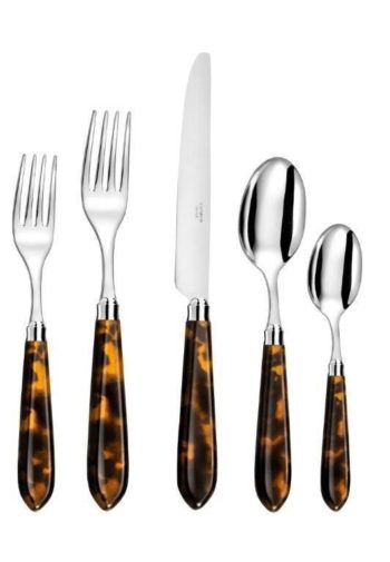 Capdeco Omega tortoise 5-Piece Place Setting