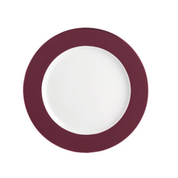 Bernardaud Opaline black tulip/gold service plate 11.6"D