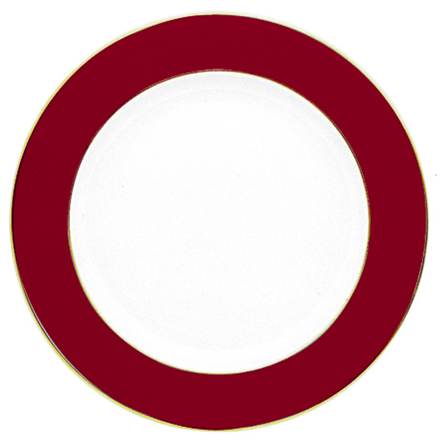 Bernardaud Opaline Moroccan Red/Gold Service Plate