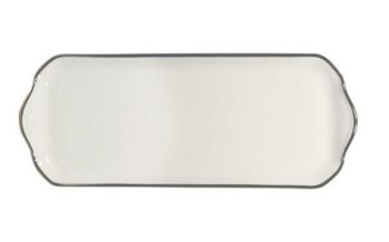 Haviland Orsay Platinum Oblong Cake Platter 15.5"
