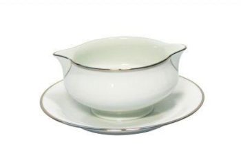 Haviland Orsay Platinum Sauce Boat 6.8" D 10.1 oz.